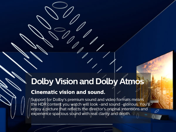 تصویر و صدای سینمایی تلویزیون فیلیپس PML9506 با وجود فناوری های Dolby Vision و Dolby Atmos